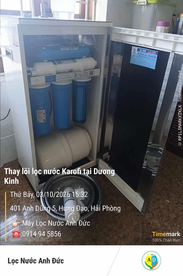 Thay loi loc nuoc tai duong kinh