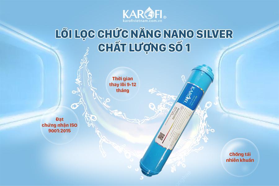 Lõi lọc nước số 8 Karofi - Lõi lọc Nano Silver – Nano Bạc