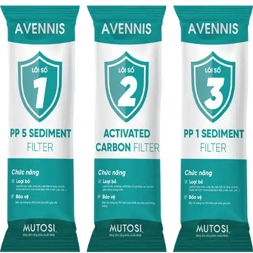 Lõi lọc nước Mutosi Avanis số 1,2,3