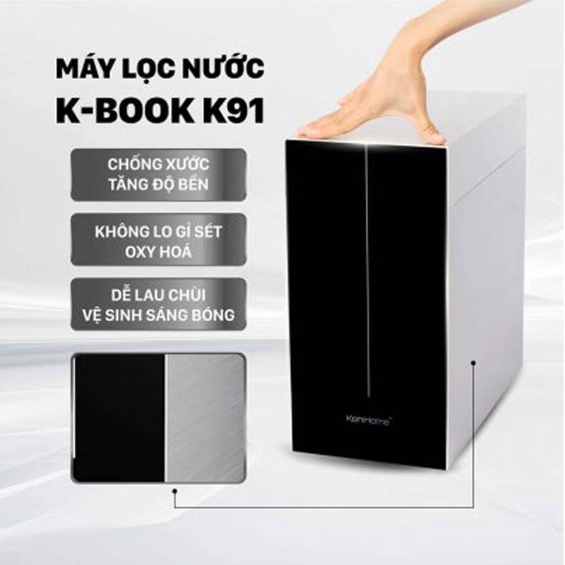 Máy lọc nước Korihome WPK-K91. Để gầm, để bàn linh hoạt