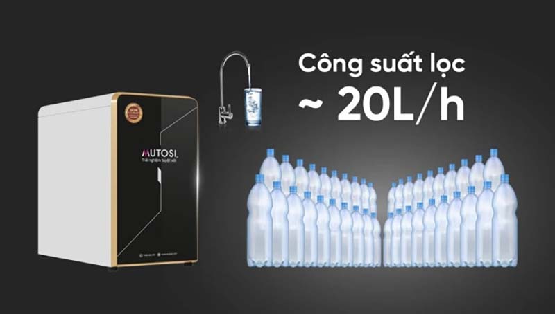 Máy lọc nước Mutosi MP-370U - Thiết kế để gầm nhỏ gọn